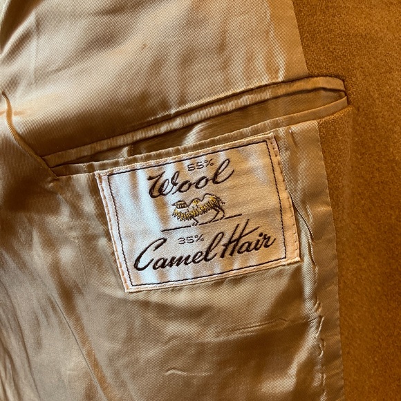 Vintage Camel Wool Blazer Jacket Derby of San Francisco - Picture 13 of 13
